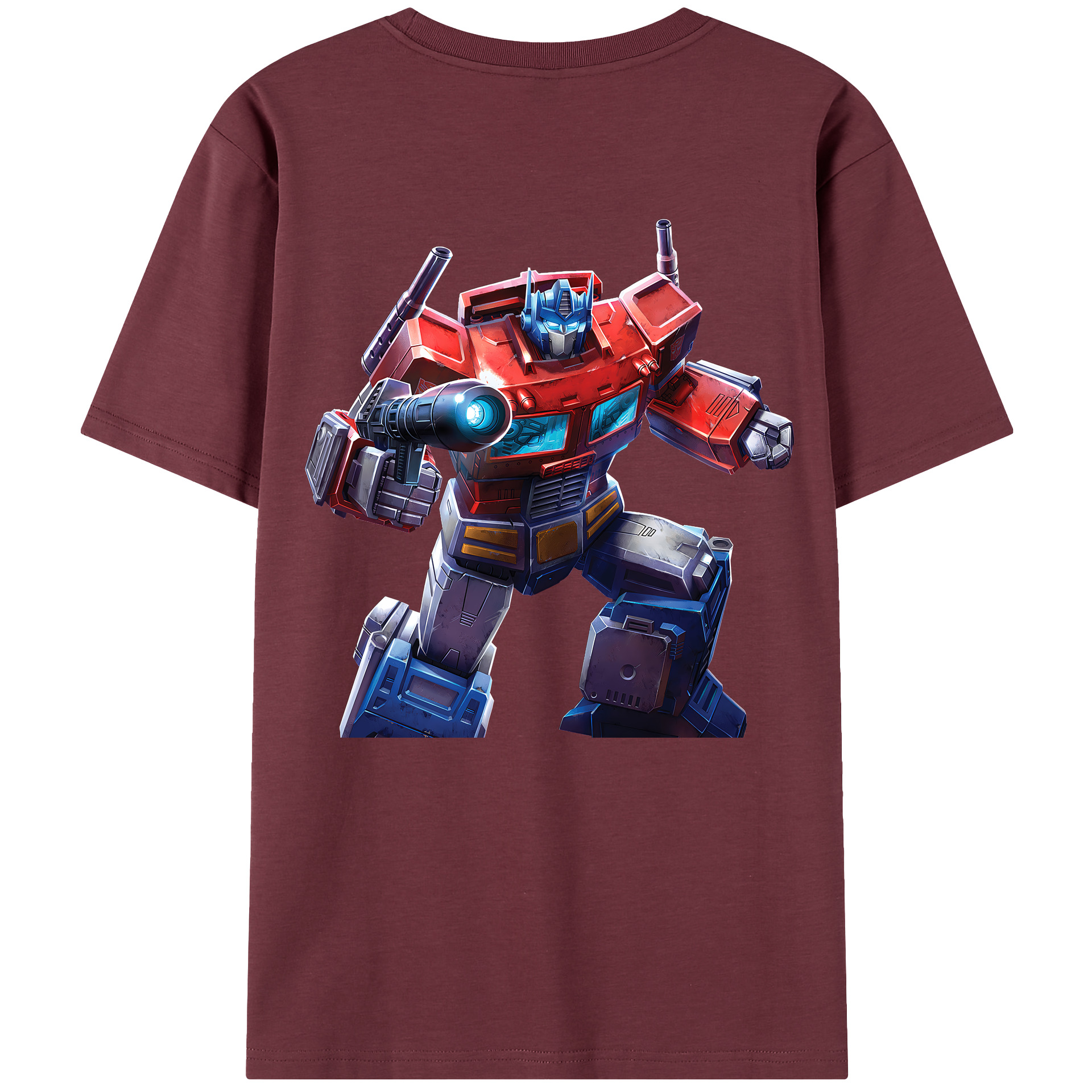 （画像用） Transformers トランスフォーマー 綿100％半袖Tシャツ（背面プリント）